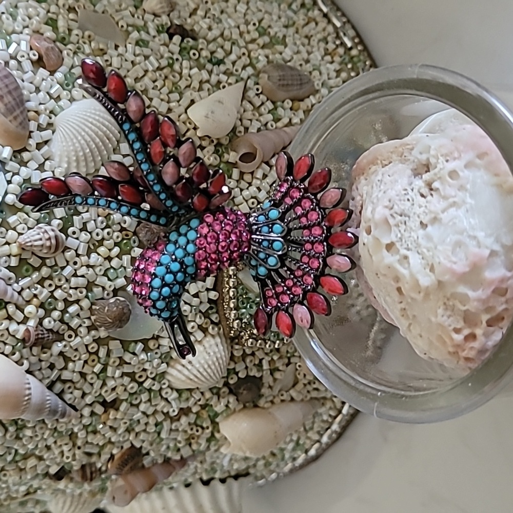 Joan Rivers Hummingbird Brooch